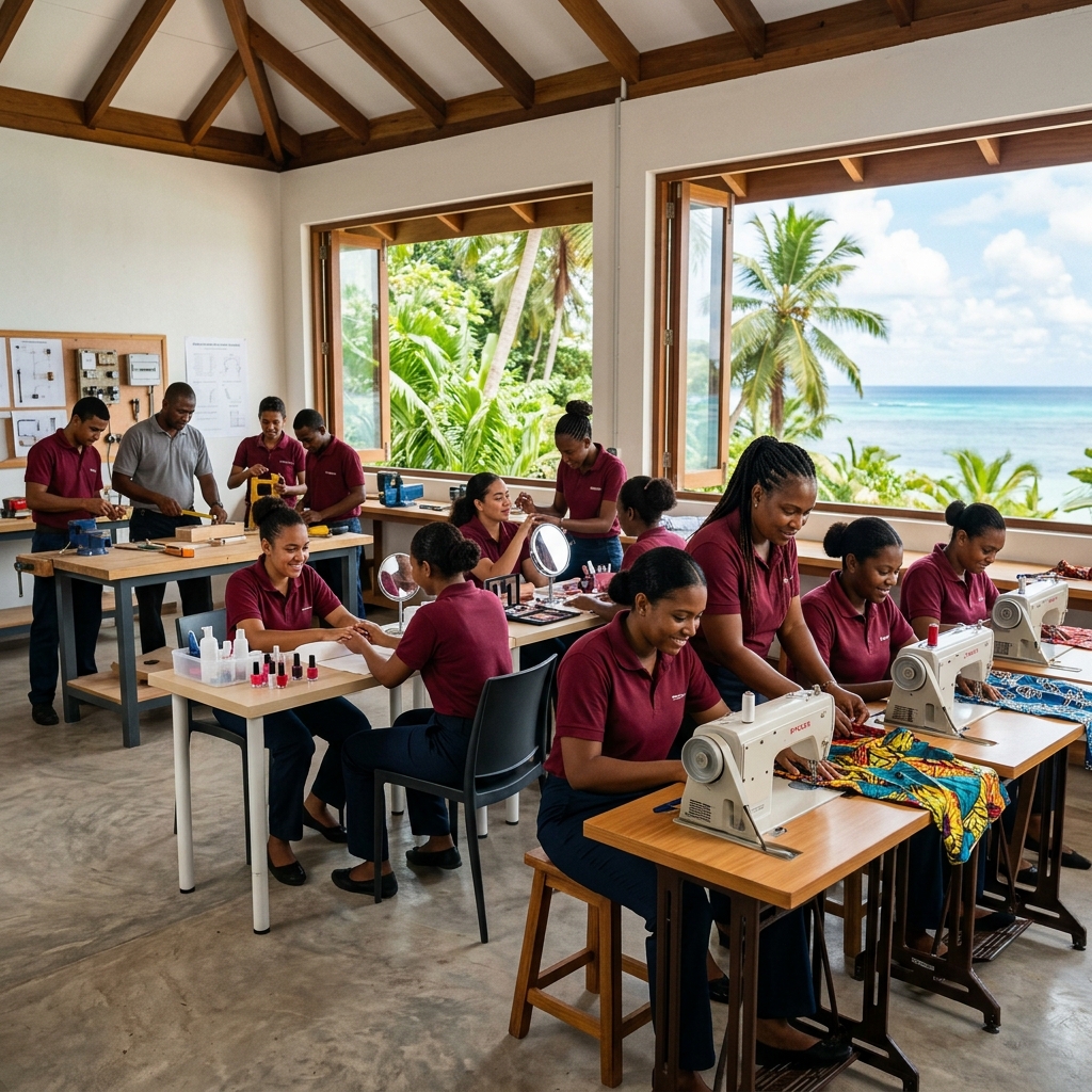 Andaman Skill Program — students in vocational training